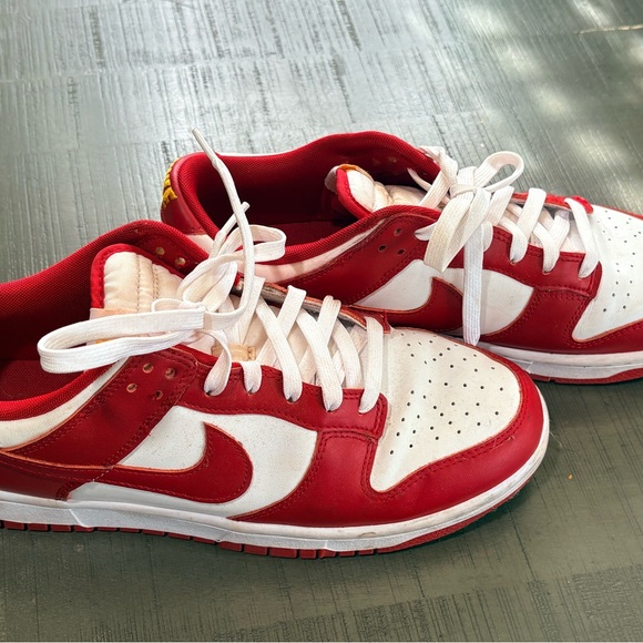 Nike Red and White Dunks - Picture 3 of 14